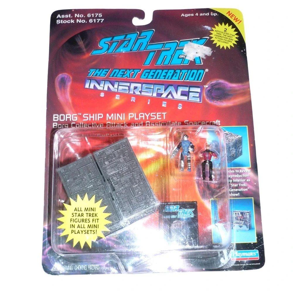 1994 Star Trek TNG Innerspace Borg Ship Mini Playset Playmates‎ 6177